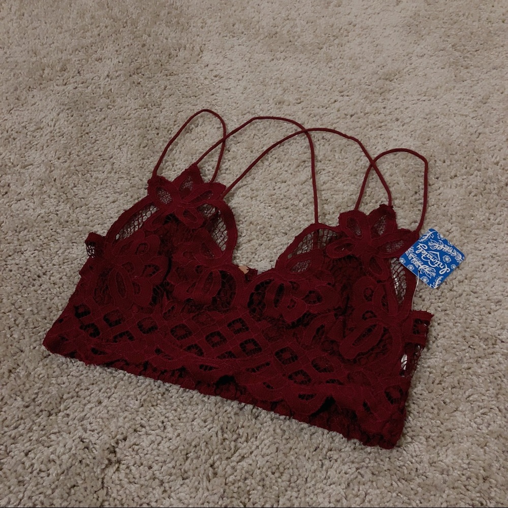 SOLD ON MERC: Free People Adella Mulberry Bralette - Picture 2 of 4
